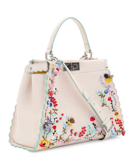 fendi peekaboo monster 23|fendi peekaboo floral embroidered.